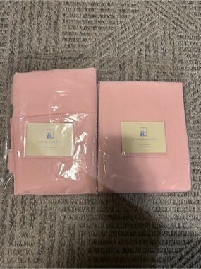 Pottery Barn Kids Pink Sailcloth Panel 100% Curtain 63inch/160.02cm Curtain